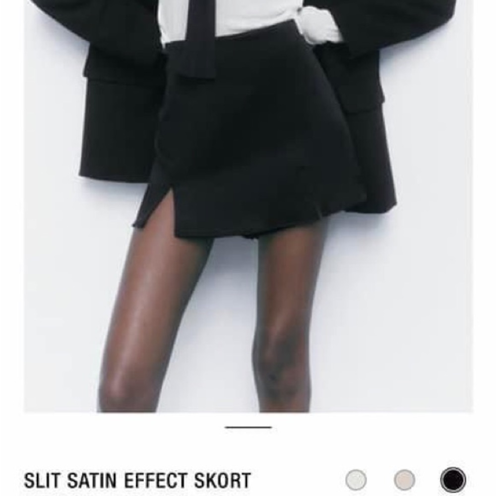 Zara satin skirt